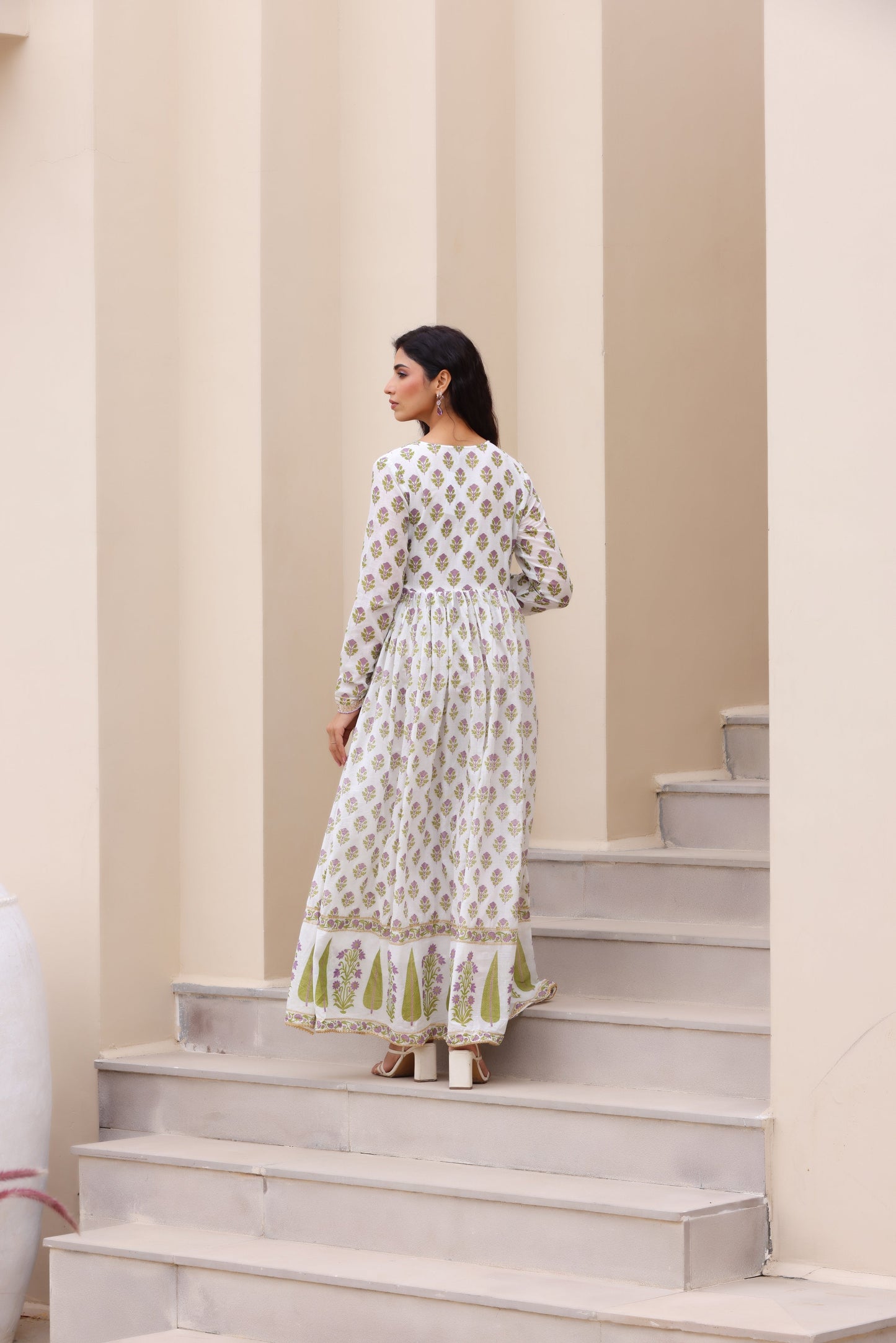 Rajwadi Angrakha Cotton Suit Set