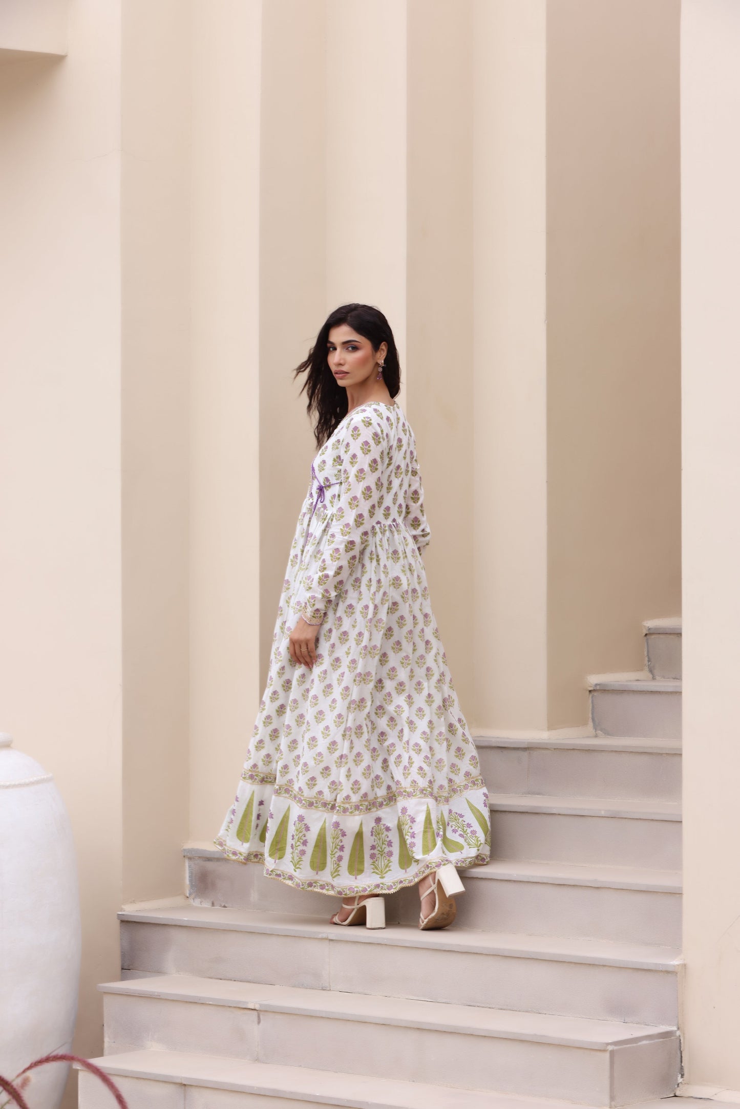 Rajwadi Angrakha Cotton Suit Set
