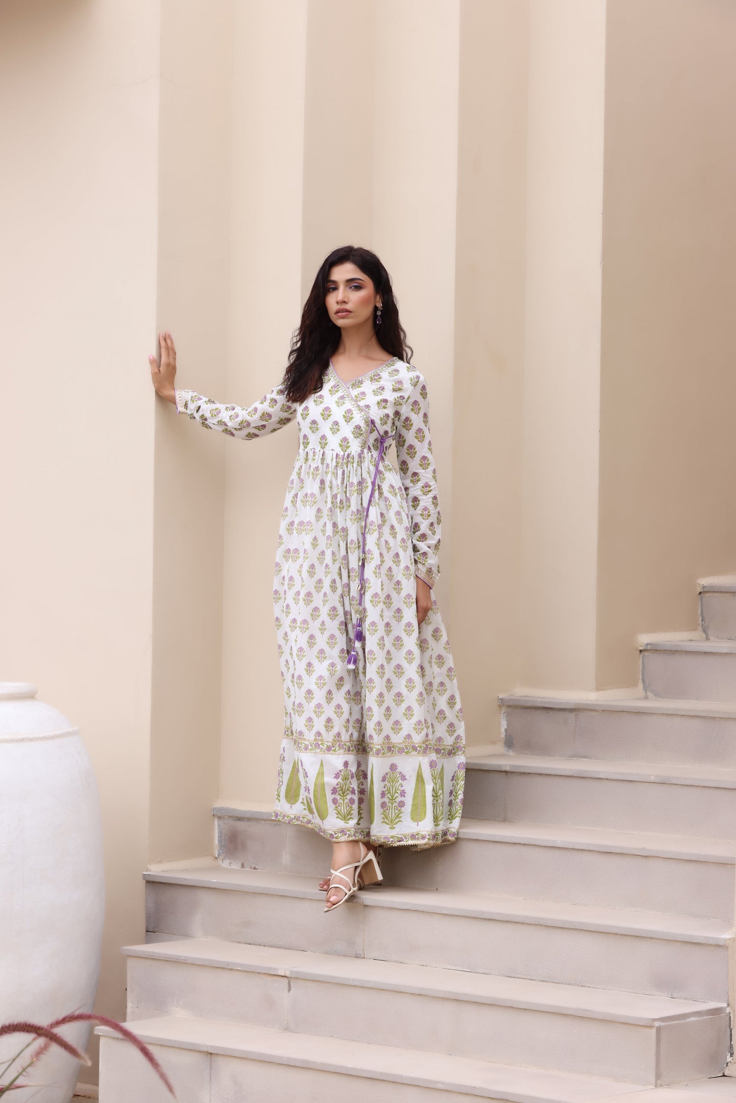 Rajwadi Angrakha Cotton Suit Set