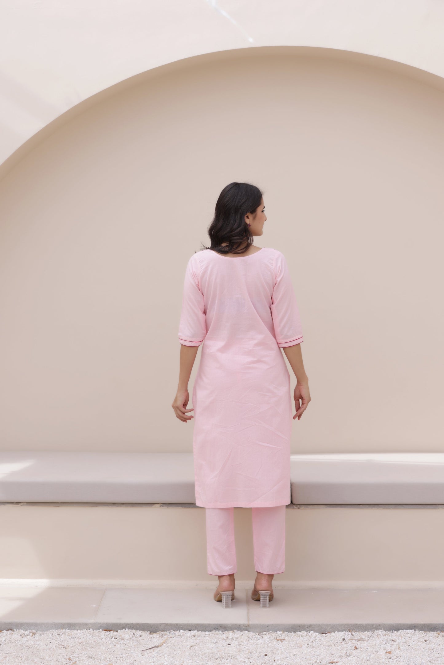 Elegant Ease Cotton Suit Set