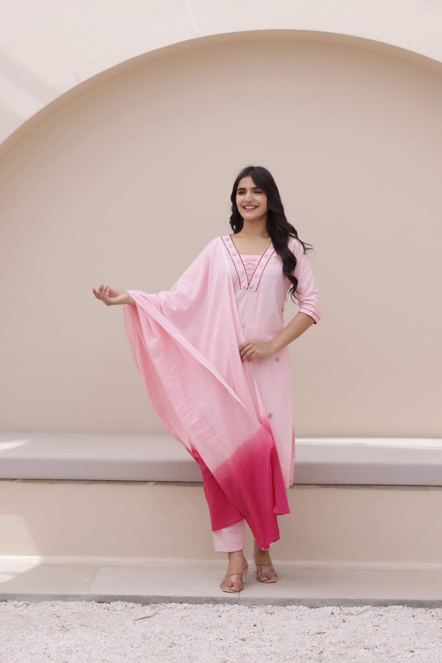 Elegant Ease Cotton Suit Set
