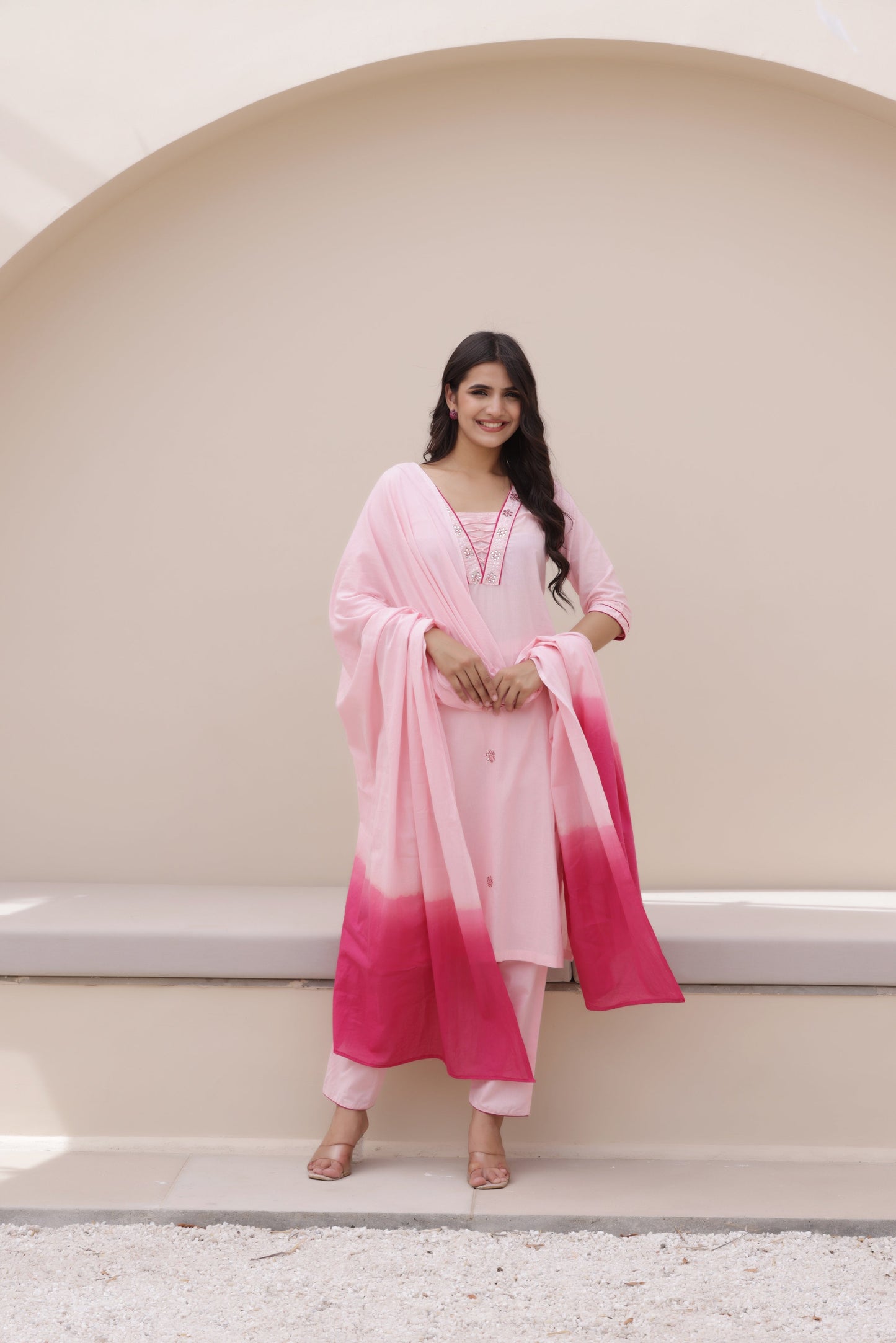 Elegant Ease Cotton Suit Set
