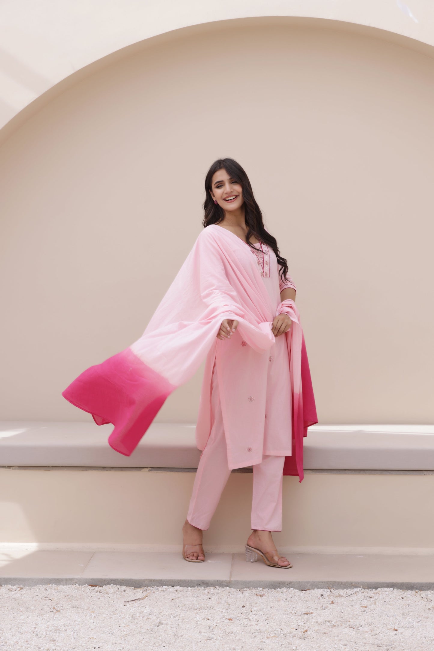 Elegant Ease Cotton Suit Set