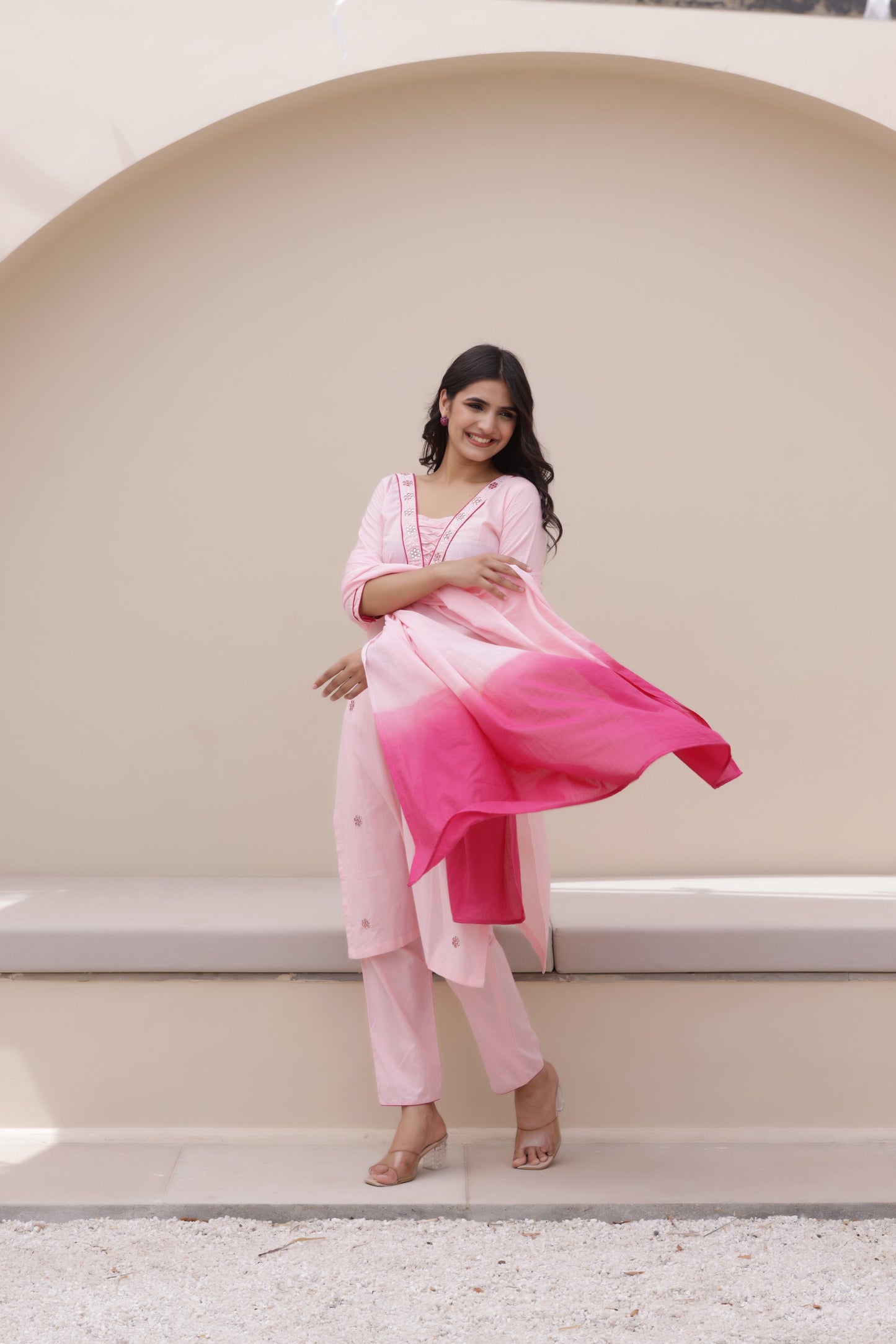 Elegant Ease Cotton Suit Set