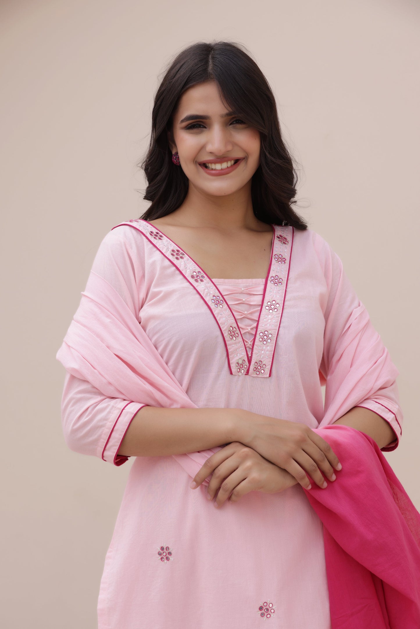 Elegant Ease Cotton Suit Set