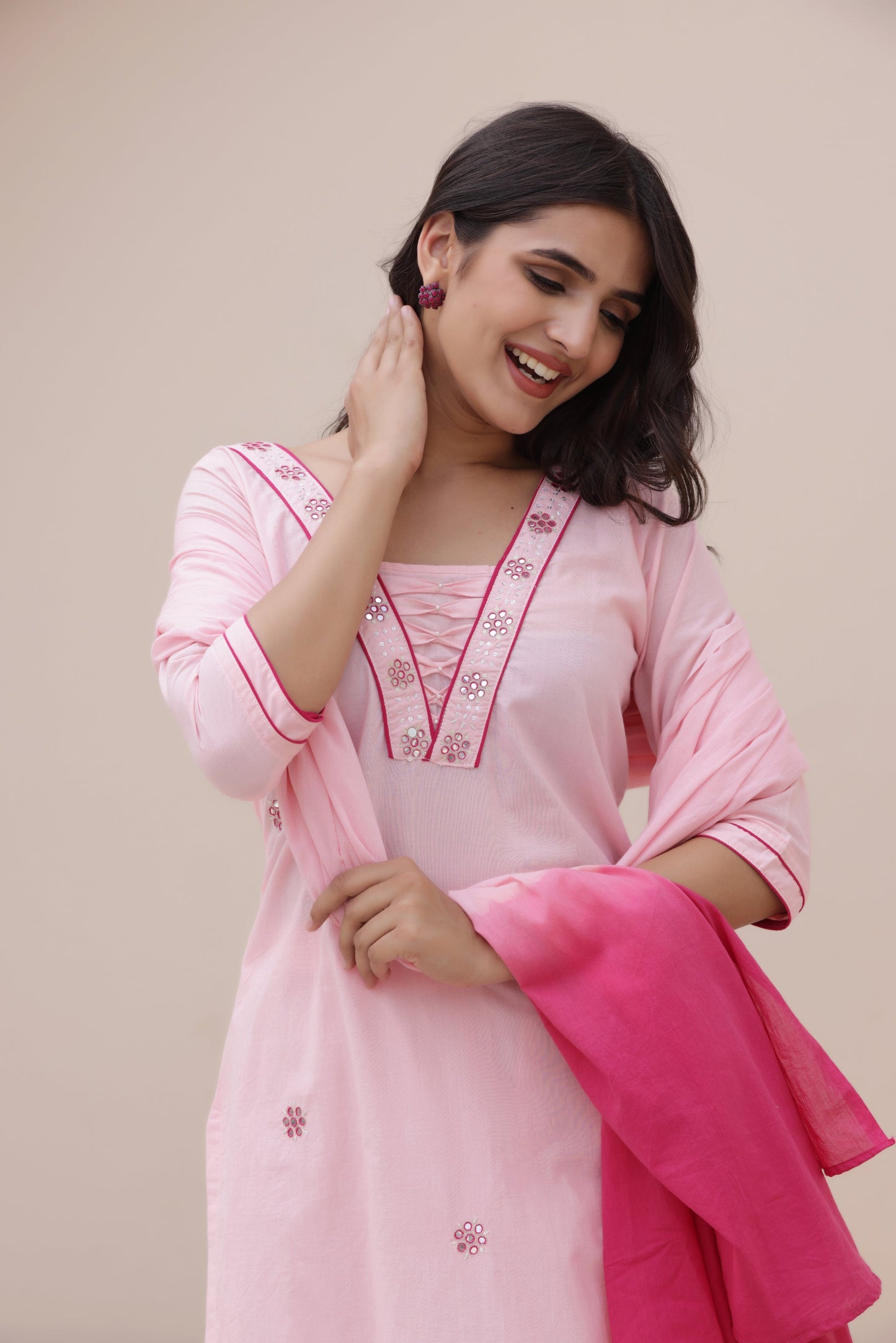 Elegant Ease Cotton Suit Set