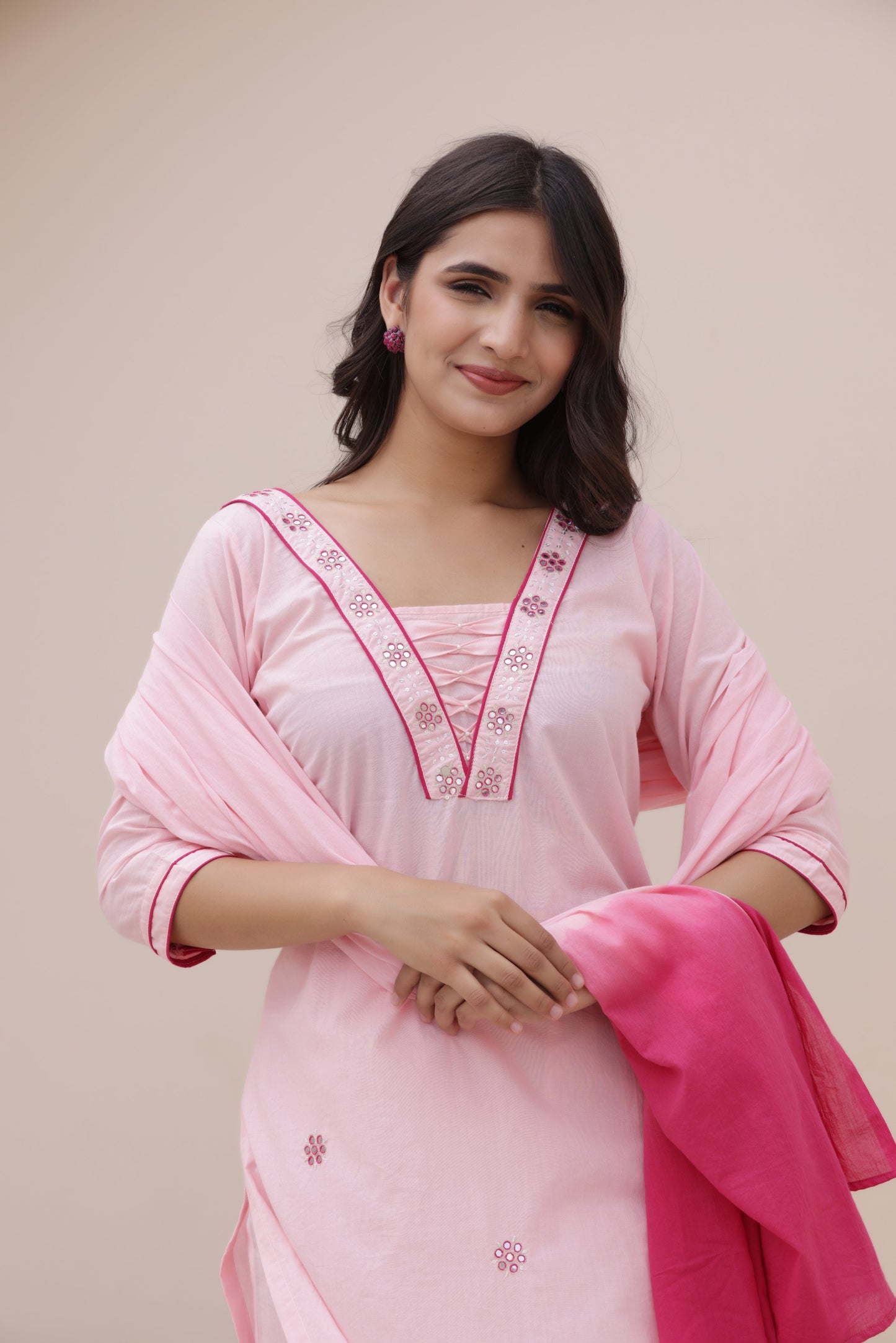 Elegant Ease Cotton Suit Set