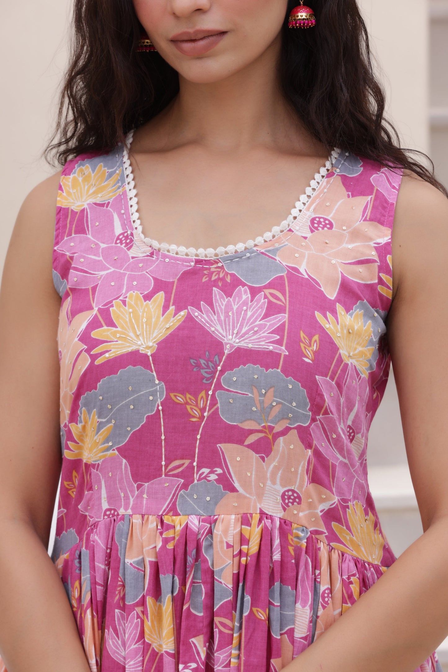 Fusion Anarkali Suit Set