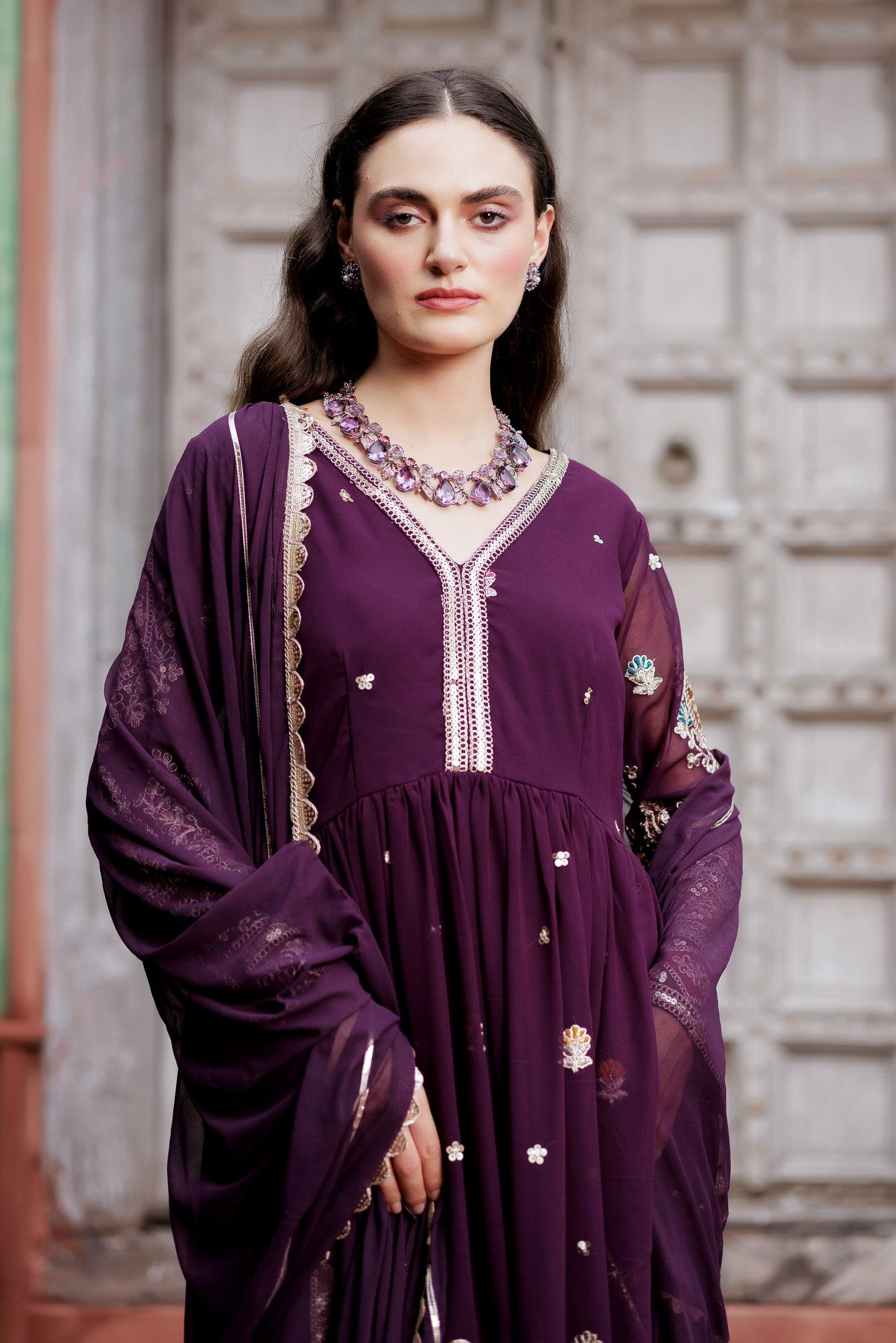 Gulzaar Festive Embroidered Maxi Dress