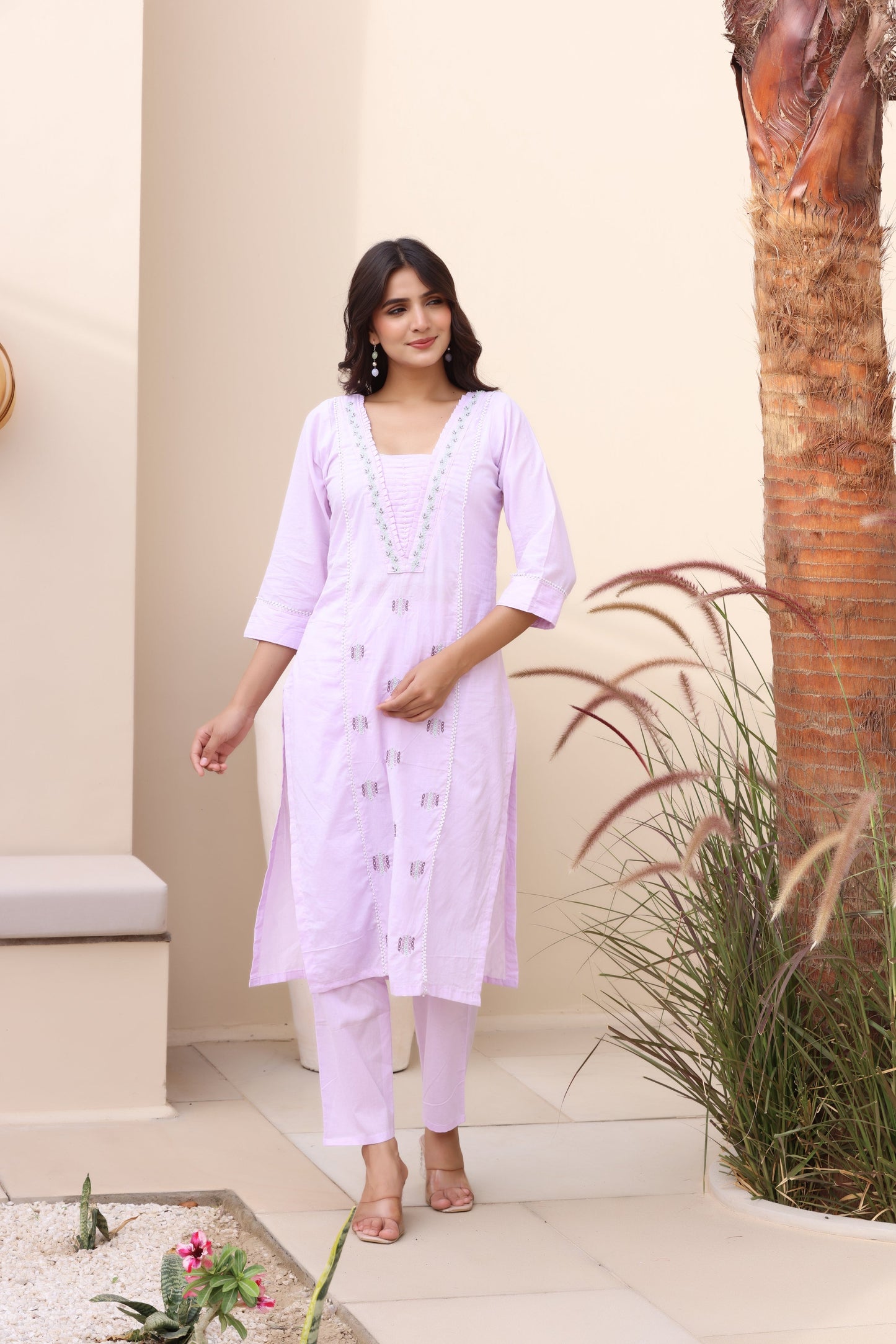 Breezy Beauty Cotton Suit Set