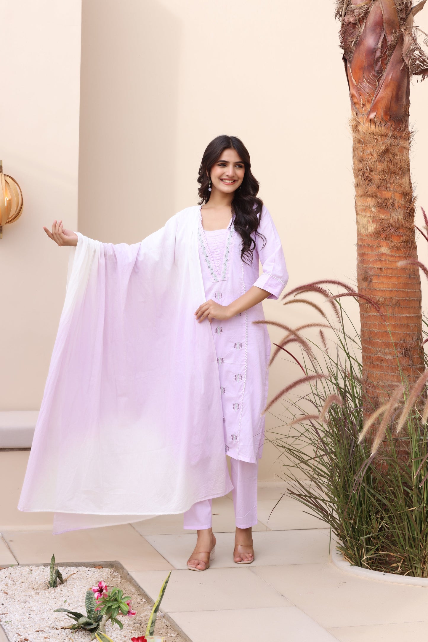 Breezy Beauty Cotton Suit Set