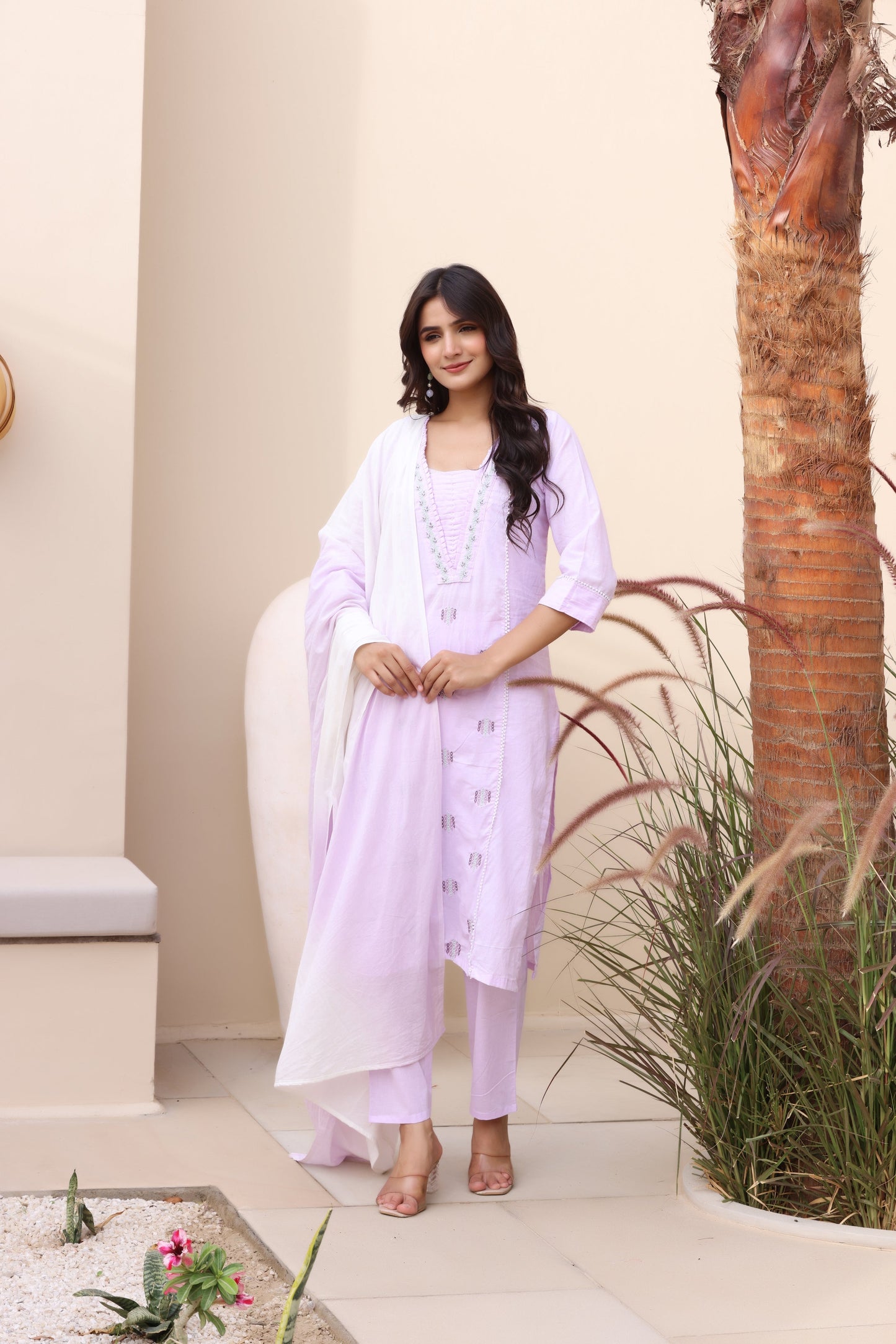 Breezy Beauty Cotton Suit Set