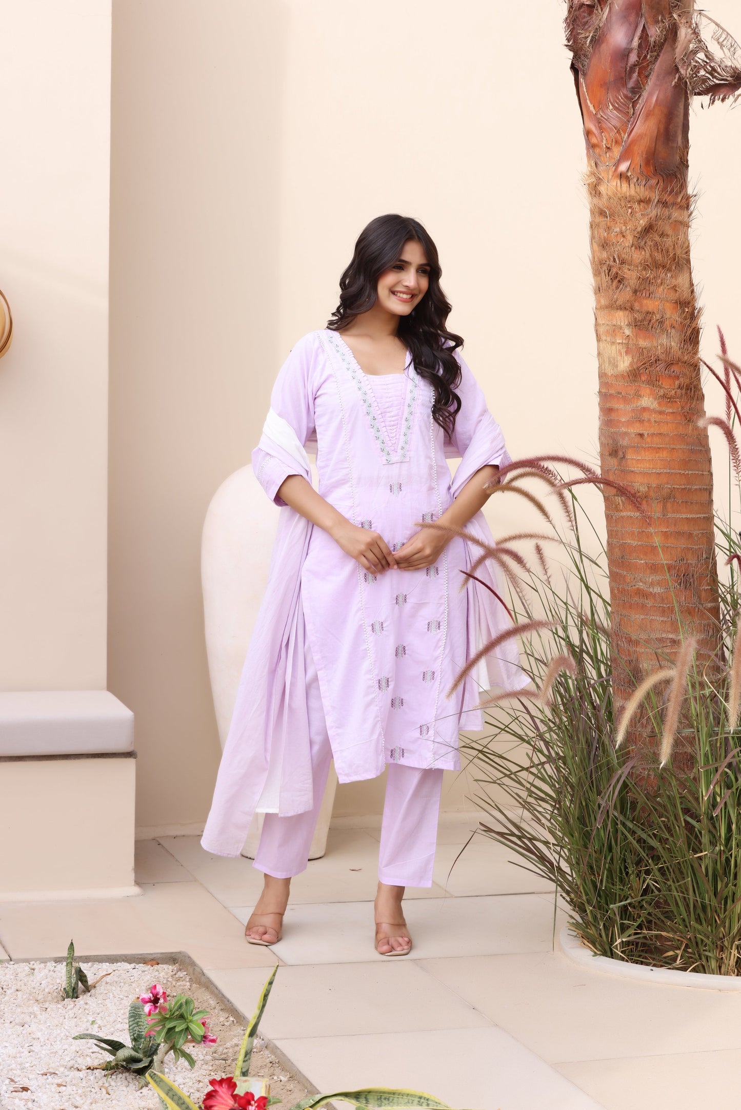 Breezy Beauty Cotton Suit Set