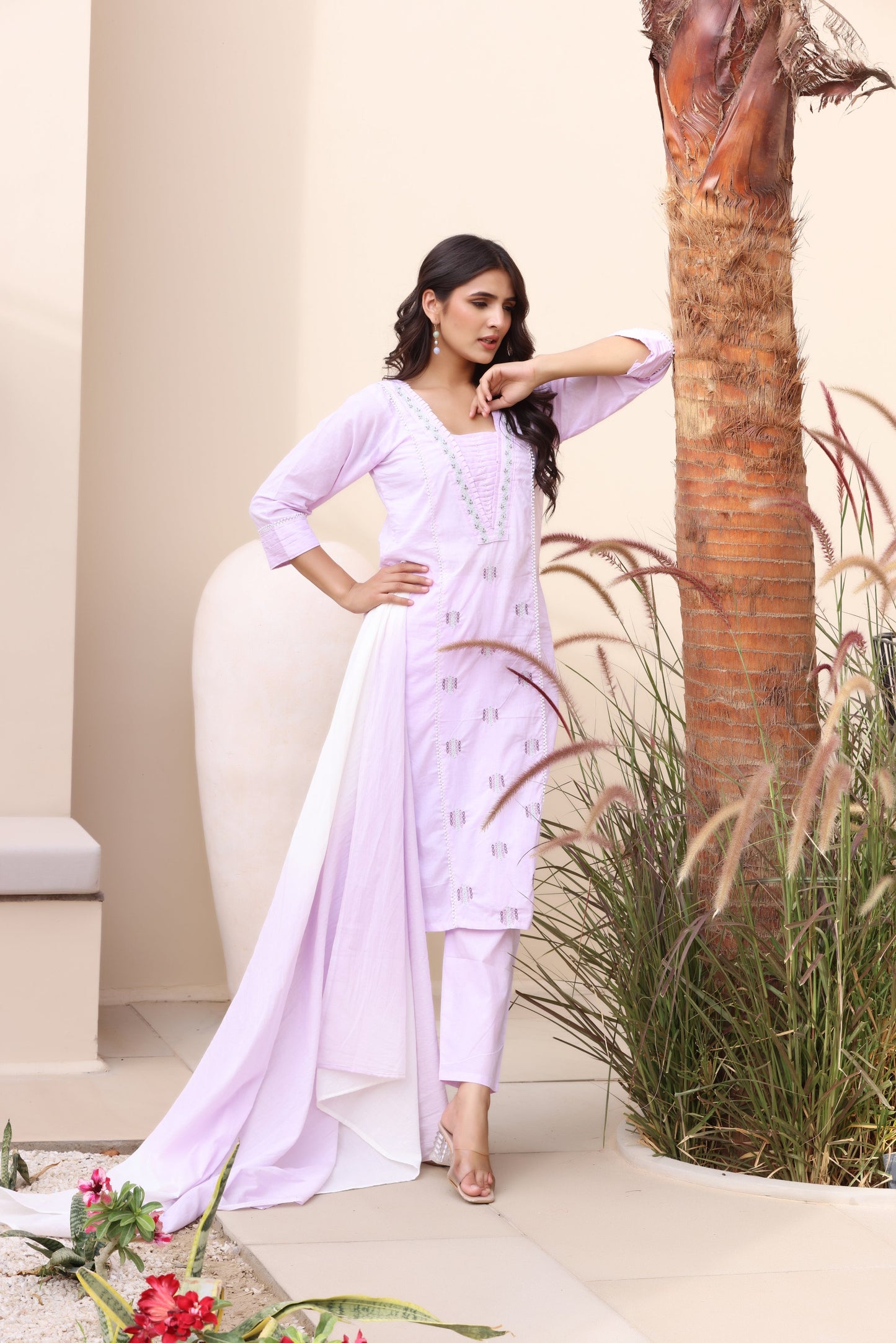 Breezy Beauty Cotton Suit Set