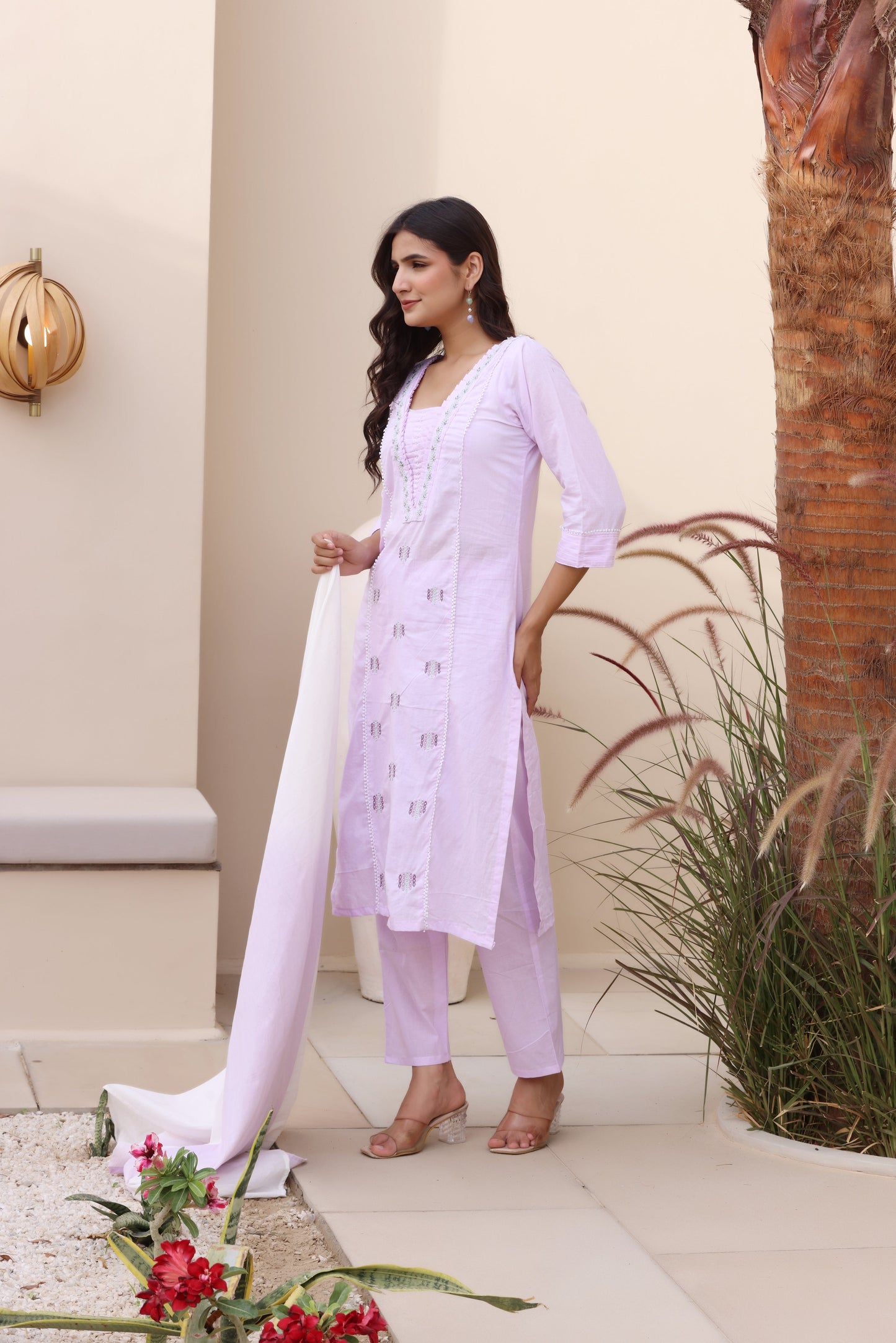 Breezy Beauty Cotton Suit Set