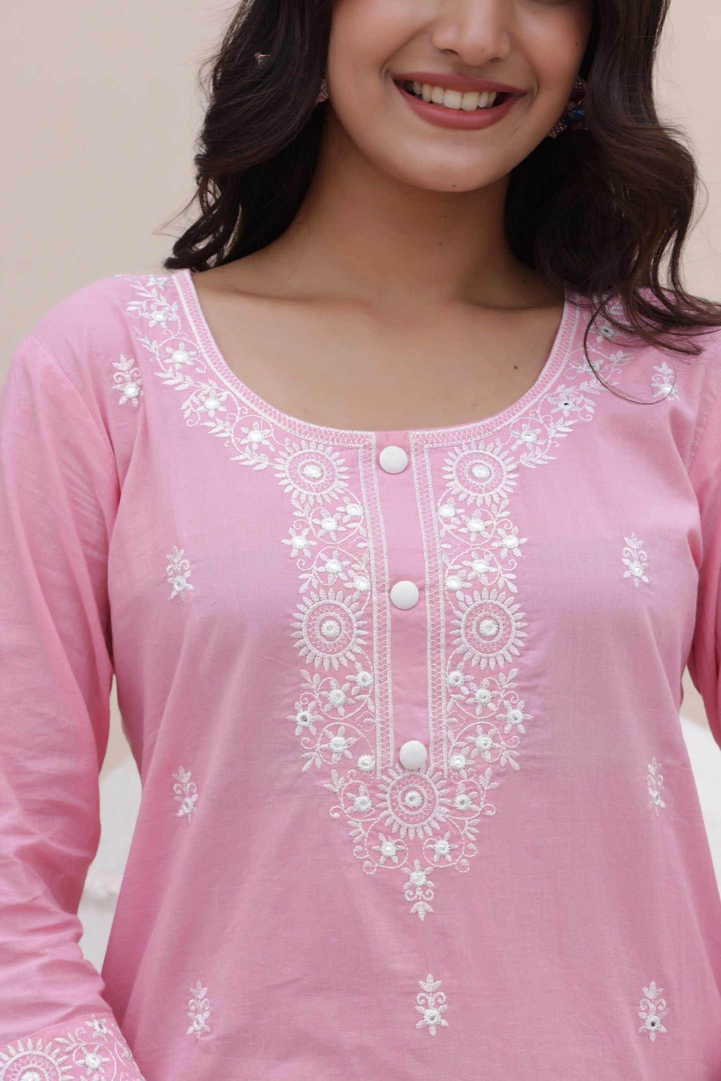 Rosy Delight Cotton Suit Set