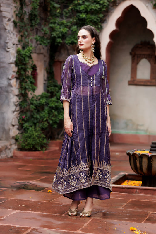 Fusion Bloom Festive Indo-Western Set