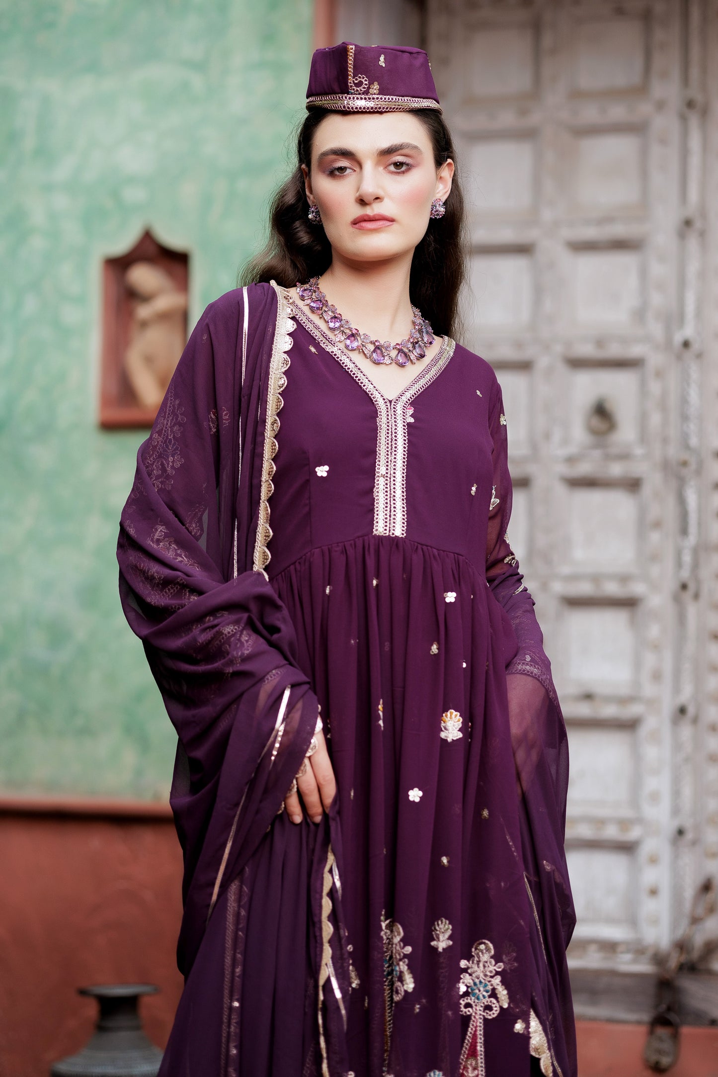 Gulzaar Festive Embroidered Maxi Dress