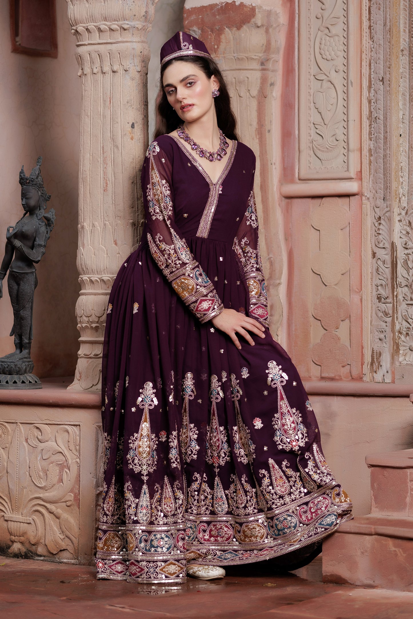 Gulzaar Festive Embroidered Maxi Dress