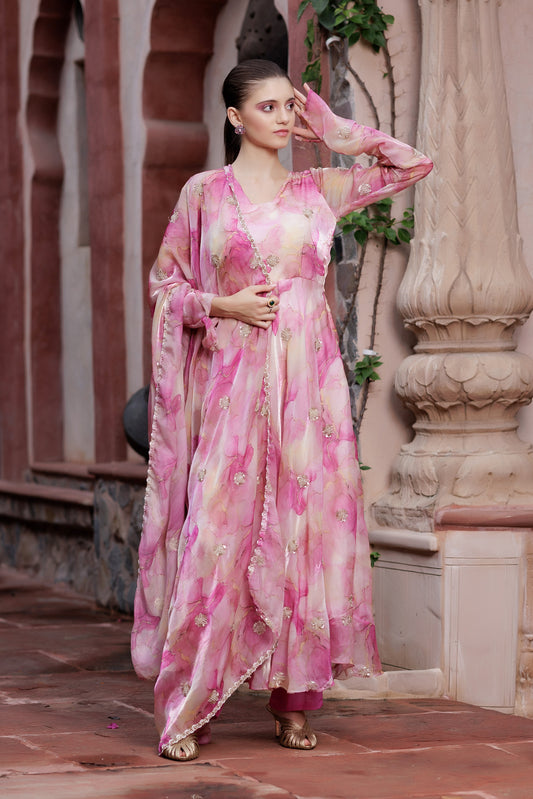 Rosé Aura Anarkali