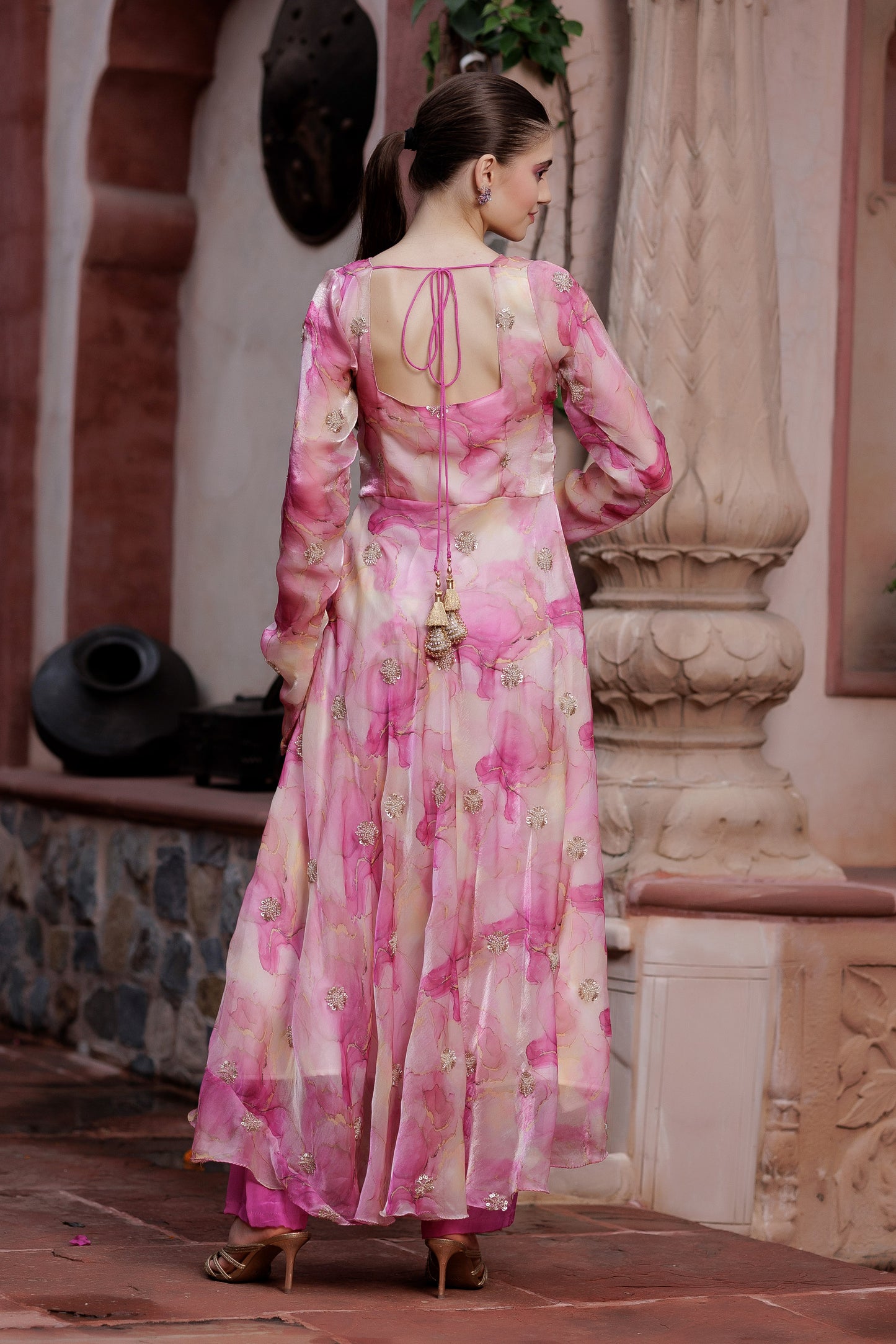 Rosé Aura Anarkali