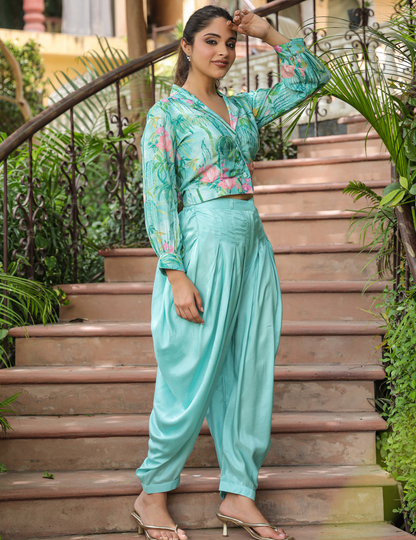 Rama Pure Muslin Floral Printed Co-Ord Set